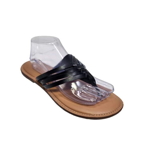 torrid Shoes - Torrid Braided Flip Flop Sandals Women's Wide Width Size 10 Black